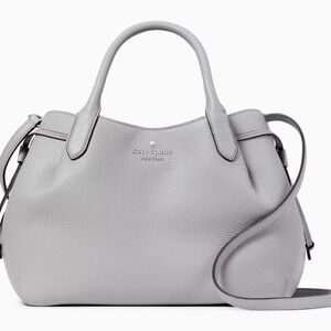 Kate Spade New York Dumpling Small Satchel in the color Mountain Grey.